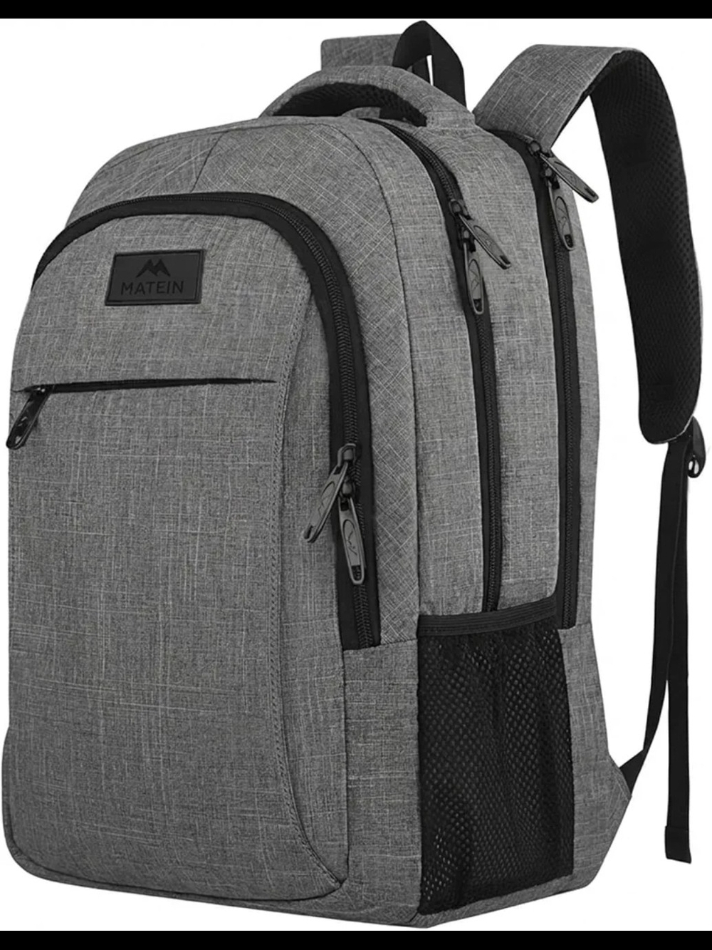 NWT Matein Gray Laptop Backpack with Multiple Compartments